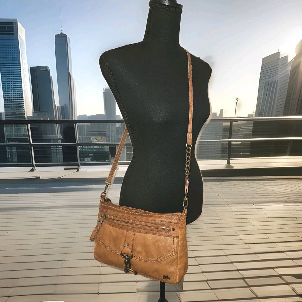 The Sak Ventura Crossbody Shoulder Bag Tobacco Tan Leather 11x7x2